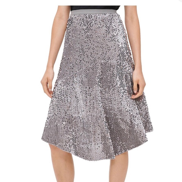 Calvin Klein Sequin Velvet Skirt - Picture 1 of 3